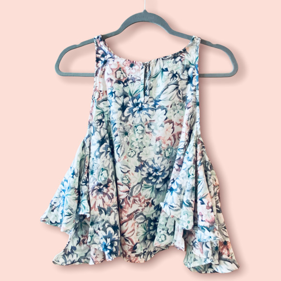 Olivaceous Tops - NEW Olivaceous Feminine Floral Cold Shoulder Top Small NWT